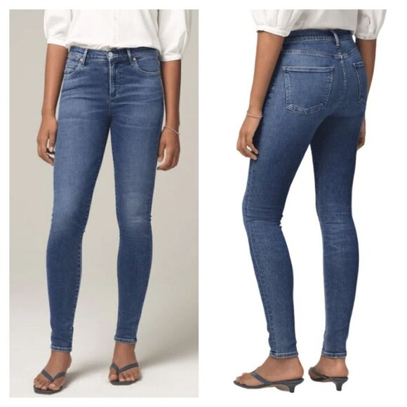Citizens Of Humanity Rocket Skinny Jeans Mid Rise Blue Women’s Size 25 Denim - Picture 1 of 14
